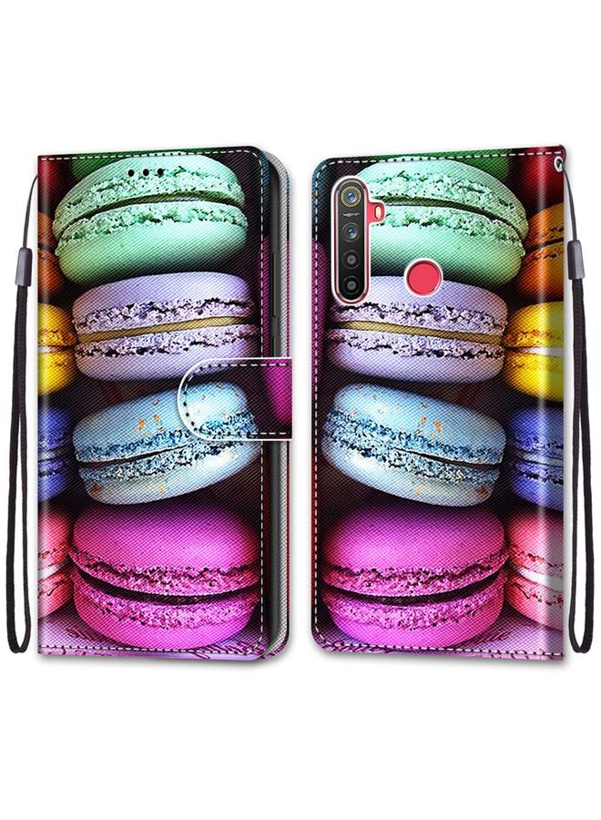 S-TOP Case For OPPO Realme 5 / 5s / 5i / C3 / C3i / 6i / Narzo10 / 10A / 20A Coloured Drawing Cross Texture Horizontal Flip PU Leather Case with Holder & Card Slots & Wallet & Lanyard - Image 2