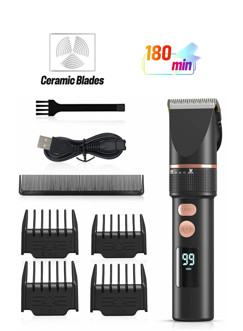 KASTWAVE Hair Clippers, Trimmer Kit, SYOSI The Hair Clippers, LCD Trimmer, for Men, Clippers for Hair Cutting, Home Hair Cut Kit, Cordless Barber Grooming Sets  - Image 1