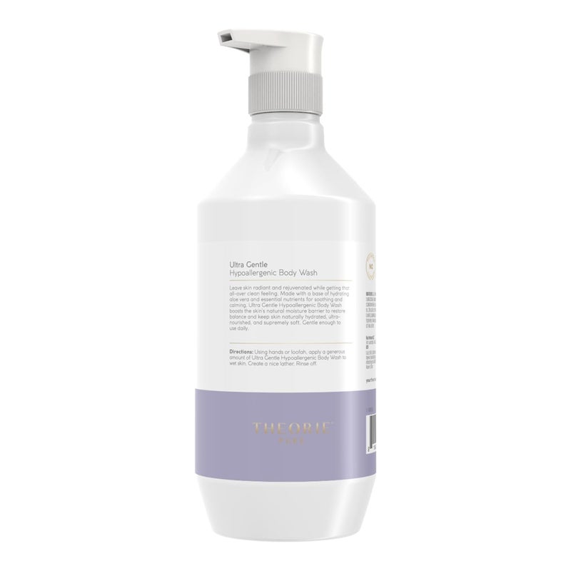 Theorie Hypoallergenic Body Wash Made With Aloe Vera Argan Oil Sesame Oil Marula Oil FragranceFree Suited for All Skin Types Pump Bottle 500mL - Image 3