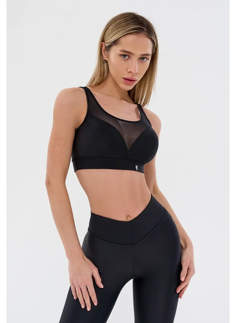 Bona Fide Bona Fide Sports Bras for Women – High Impact Sports Bra with High Support – Black Gym Bra for Running, Fitness &amp; Training