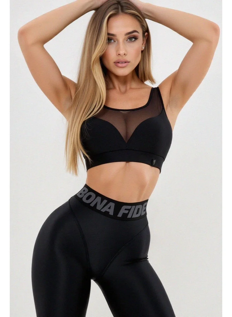 Bona Fide Gemini Top Black Bona Fide Sports Bras for Women – High Impact Sports Bra with High Support – Black Gym Bra for Running, Fitness & Training for Women | Best Price UAE