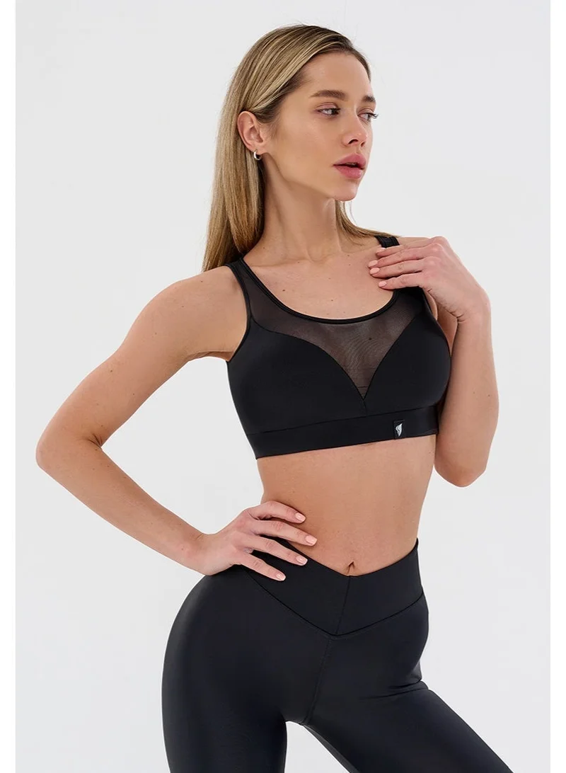 Bona Fide Gemini Top Black Bona Fide Sports Bras for Women – High Impact Sports Bra with High Support – Black Gym Bra for Running, Fitness & Training for Women | Best Price UAE