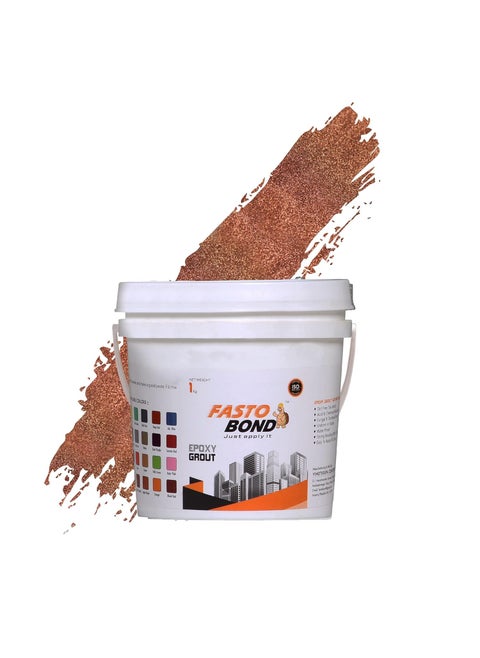 SPARKLEGLITTER 1 KG 5 KG Fully Copper_ Glitter Colors Epoxy Tile Grout_Fastobond 3 Components only Premixed Glitter for Uniform Finish 1 KG