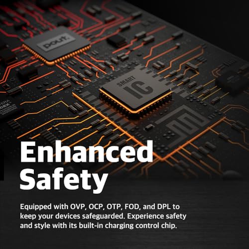 POUT H3 PRO Wireless Charging Mouse Pad – Qi-Enabled Fast Charger with Anti-Slip Base & Smooth Surface for Phones and Earbuds – Sleek Desk Accessory for Home & Office (Dust Gray) - Image 5
