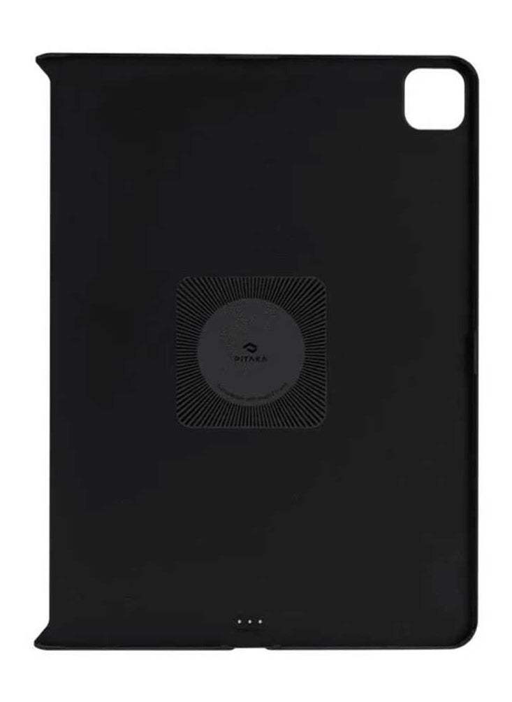 PITAKA MagEz Case 2 for iPad Pro 11" / Smooth-Textured Surface for Comfortable Grip / Easily Attach and Charge Your Apple Pencil / Ultra-Slim and Lightweight - Black/Gray Twill  - Image 2