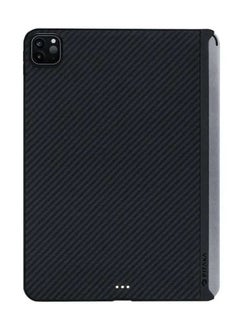 PITAKA MagEz Case 2 for iPad Pro 11" / Smooth-Textured Surface for Comfortable Grip / Easily Attach and Charge Your Apple Pencil / Ultra-Slim and Lightweight - Black/Gray Twill  - Image 1