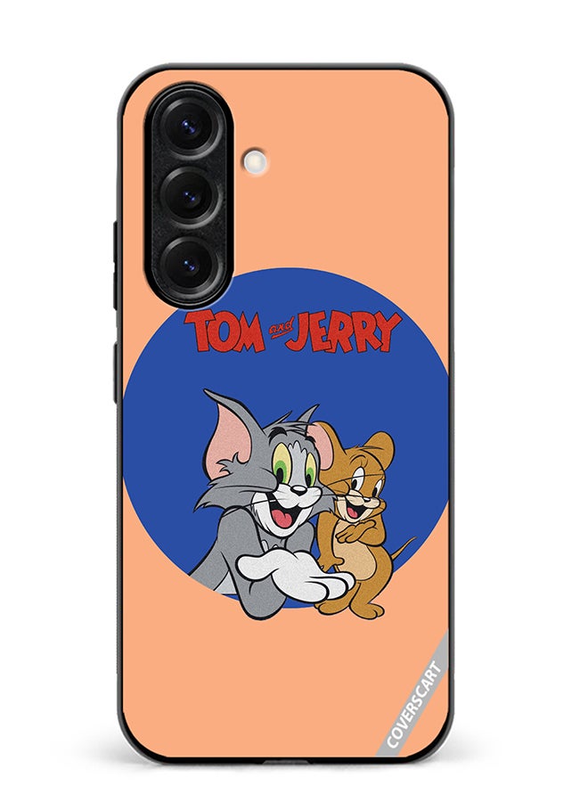VR CREATIVE Protective Case Cover For Samsung Galaxy S25 Tom And Jerry Design Multicolour