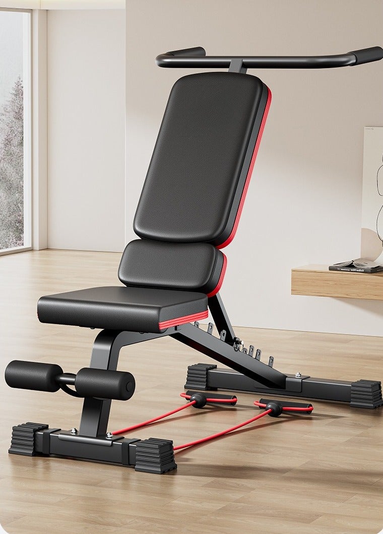 WALALLA 14-in-1 Adjustable Dumbbell Bench with Sit-Up Assistant, Multi-Functional Weight Bench for Home & Commercial Gym, Foldable Flat/Incline/Decline Bench for Men's Strength Training, Fly & Bench Press - Image 2