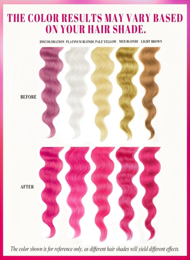 VOLLUCK Color Fresh Mask, 3-in-1 Tint for Vibrant Hair Colours, Colour Mask for All Hair Types (Light Pink, 150 ml) - Image 4