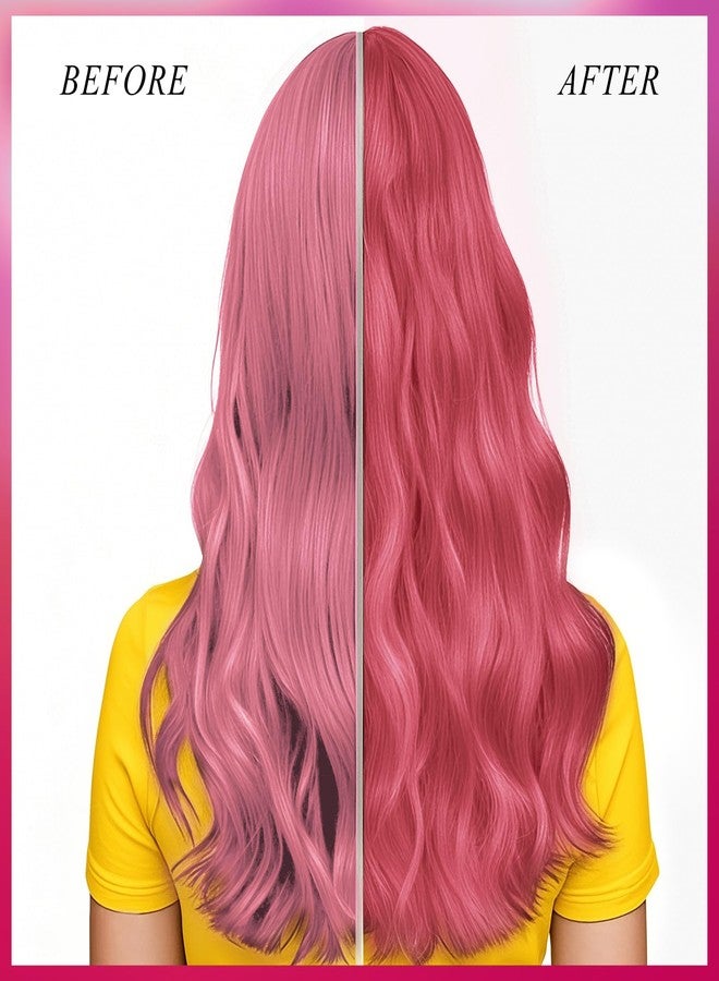 VOLLUCK Color Fresh Mask, 3-in-1 Tint for Vibrant Hair Colours, Colour Mask for All Hair Types (Light Pink, 150 ml) - Image 2