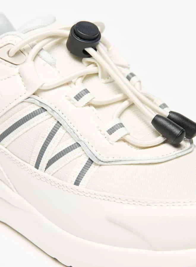 Mister Duchini Boys' Panelled Sneakers with Drawstring Lace Closure
