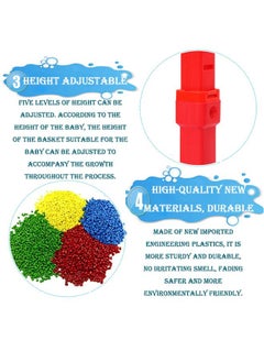 JSAITOYS Preschool Plastic Removable Mini Adjustable Basketball Hoop Toddler Indoor Kids Portable Baby Basket Ball Stands  - Image 4