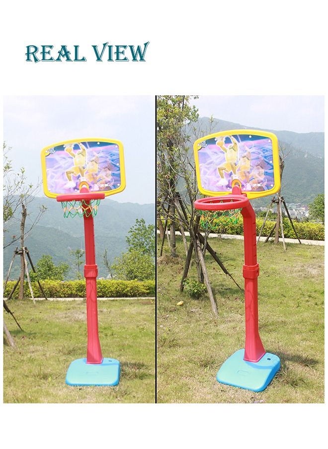 JSAITOYS Preschool Plastic Removable Mini Adjustable Basketball Hoop Toddler Indoor Kids Portable Baby Basket Ball Stands  - Image 5