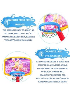 JSAITOYS Preschool Plastic Removable Mini Adjustable Basketball Hoop Toddler Indoor Kids Portable Baby Basket Ball Stands  - Image 3