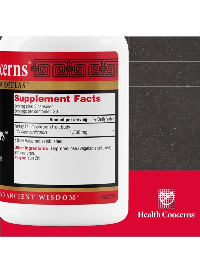 Health Concerns Coriolus PS - Immune System Support & Mushroom Supplement - 90 Capsules - Image 2