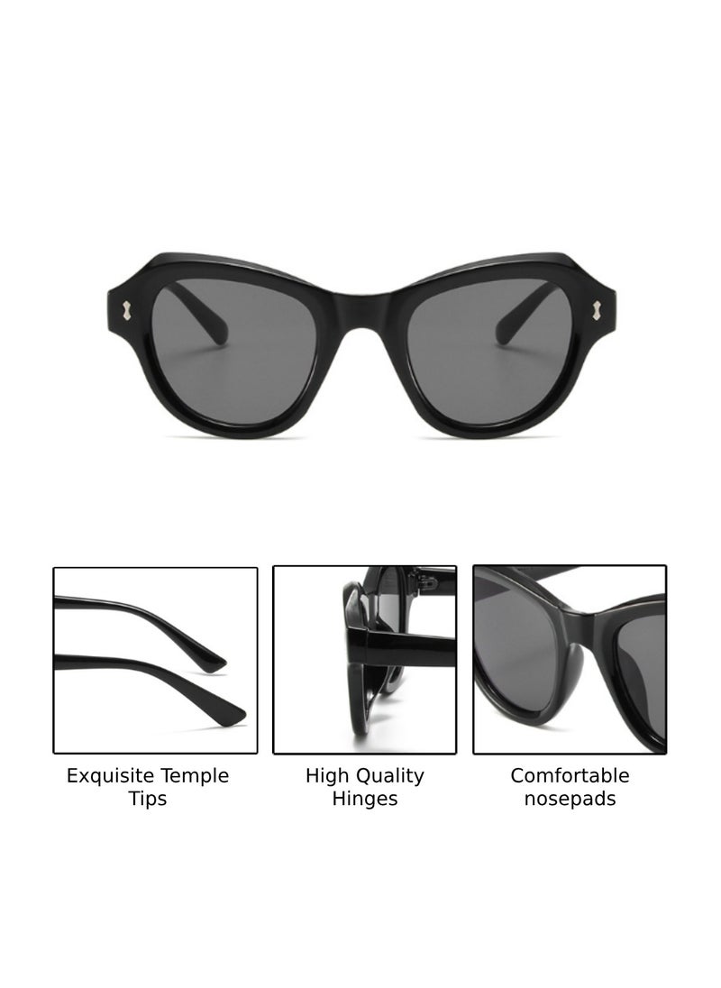 Urban Utility - Cat Eye Sunglasses Trendy Vintage Style Shades with UV400 Protection Cute Eyewear Retro Chic Fashion Accessory - Image 1