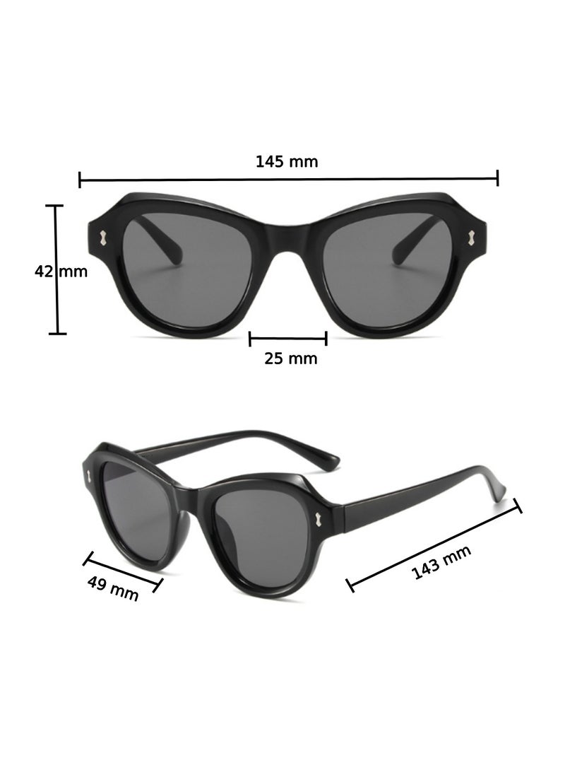 Urban Utility - Cat Eye Sunglasses Trendy Vintage Style Shades with UV400 Protection Cute Eyewear Retro Chic Fashion Accessory - Image 1