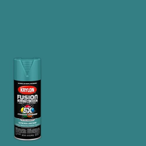 Krylon Fusion All-In-One Adhesive Spray Paint for Indoor/Outdoor Use, 12 oz, Rolling Surf - Image 2