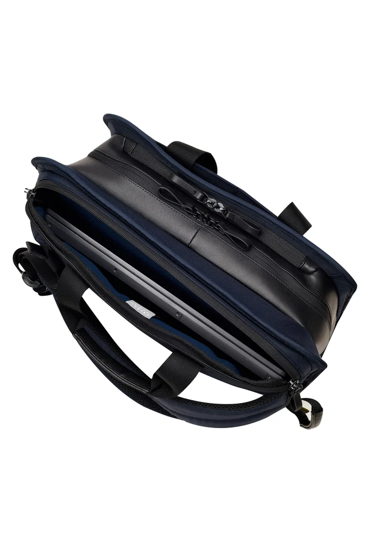 DELSEY Paris Arche 2 Compartment Satchel Backpack Laptop Protection 15.6 inch Navy Blue - 00120016302