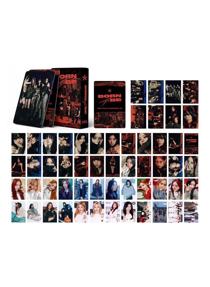NIBEMINENT 55 Pcs Kpop ITZY BORN Lomo Cards Card For Fans Collection Gifts - Image 1
