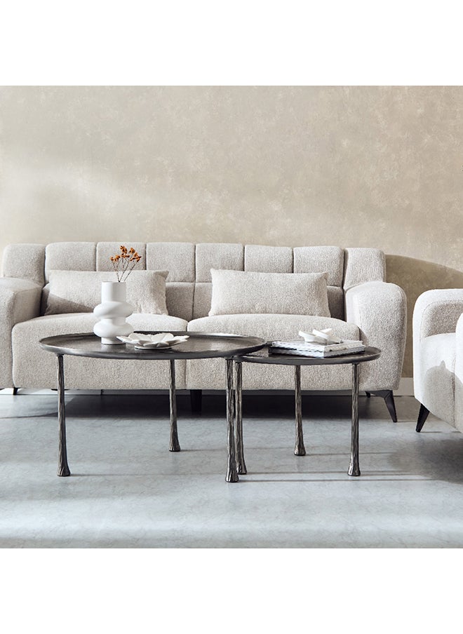 Home Box - Tanner 2-Piece Cast Metal Coffee Table Set 80 x 45 x 80 cm - Image 1
