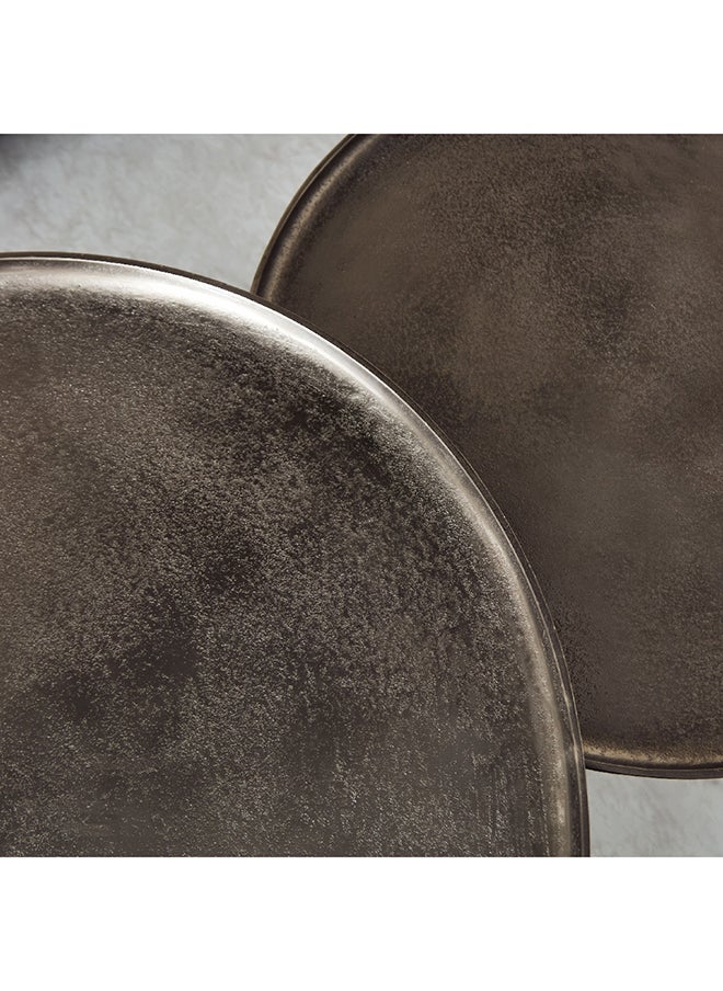 Home Box - Tanner 2-Piece Cast Metal Coffee Table Set 80 x 45 x 80 cm - Image 1