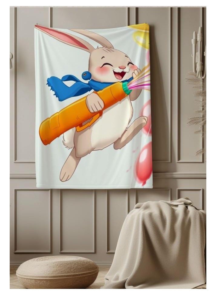 عام بطانية رقيقة من الفانيلا الكرتونية للأطفال أو الطلاب (دافئة ومريحة ومناسبة للنوم والألعاب) 100 سم * 150 سم - 432 - Image 3