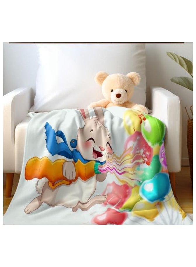 عام بطانية رقيقة من الفانيلا الكرتونية للأطفال أو الطلاب (دافئة ومريحة ومناسبة للنوم والألعاب) 100 سم * 150 سم - 432 - Image 5