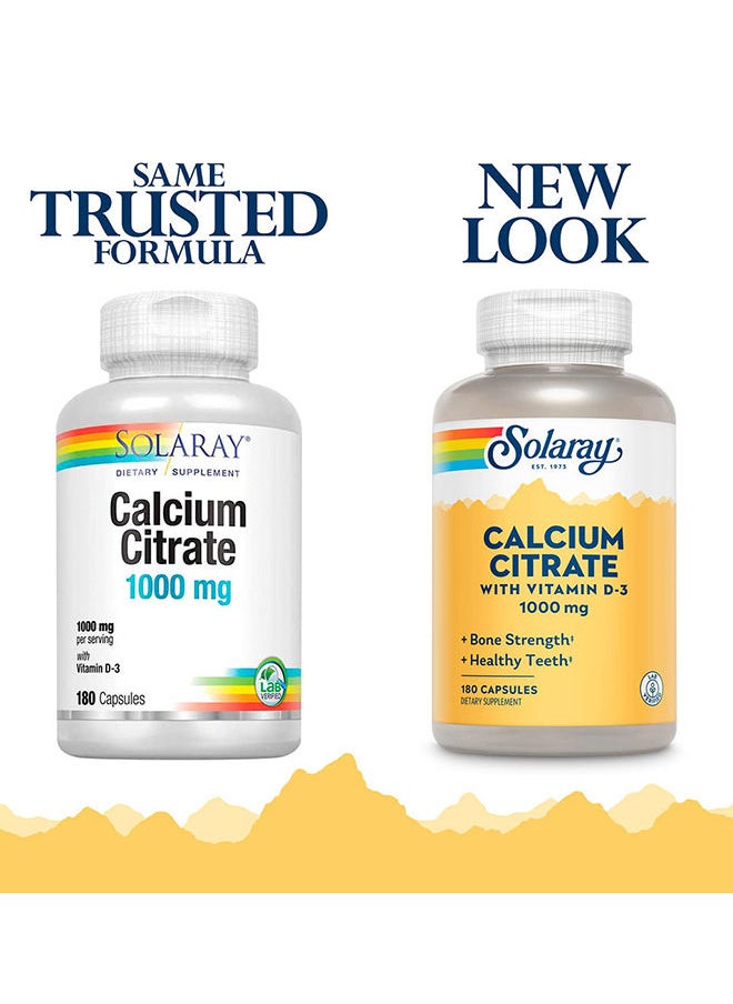 Solaray Calcium Citrate 1000 mg With Vitamin D3 90 Capsules  - Image 3