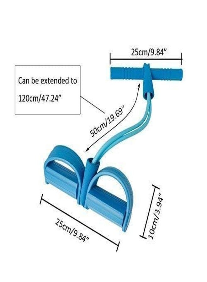 BIRZAR Multifunction Tension Rope, Elastic Yoga Pedal Puller Resistance Band, Natural Latex, for Abdomen/Waist/Arm/Leg Stretching Slimming Training - Image 2