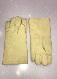 Generic Yellow Gloves for Removing Plugs Lifting Ceramic Kiln Welding - Orton Ceramic  - Image 1