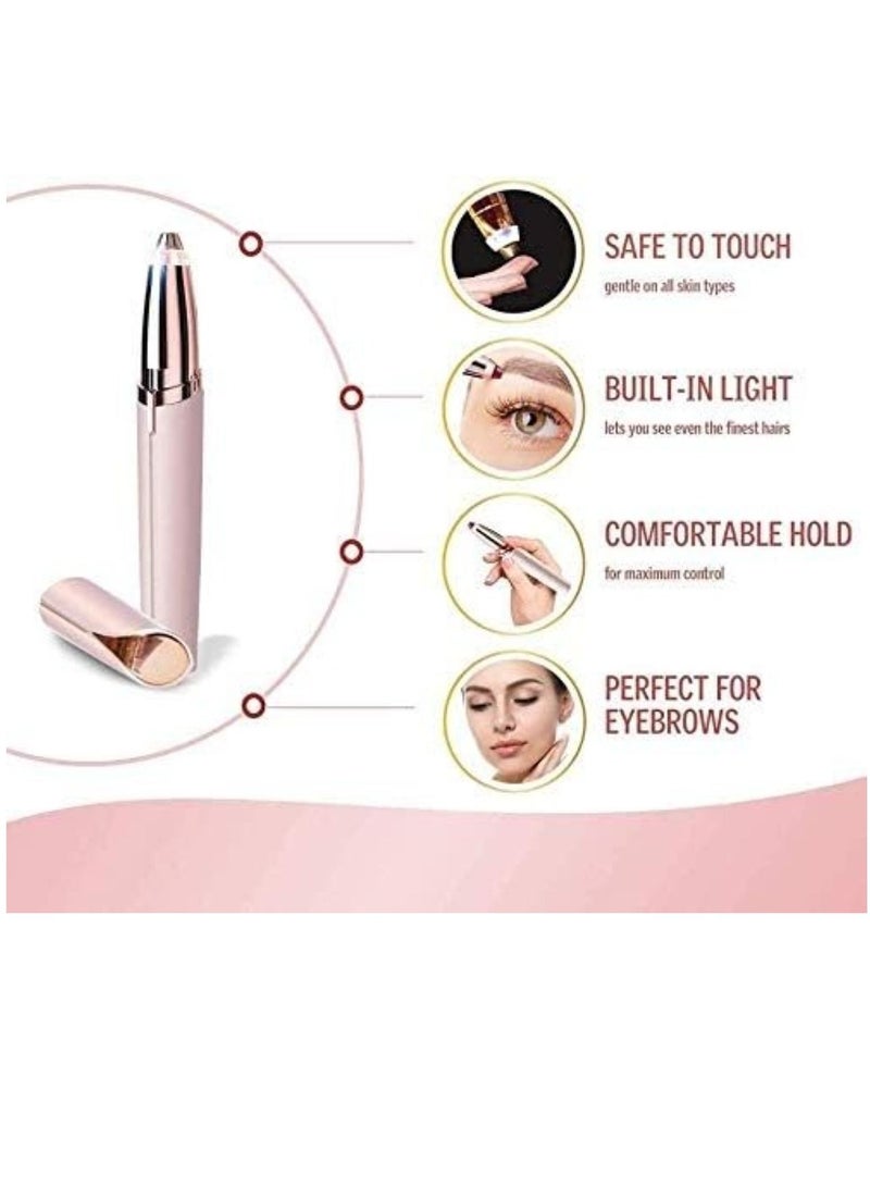 مزيل شعر الحواجب الكهربائي مع ضوء للنساء - Image 2