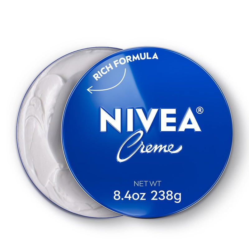 Nivea كريم نيفيا للجسم والوجه واليدين، كريم مرطب، نيفيا كريم ألماني، مرطب غني للجسم مع بروفيتامين B5، 8.4 أونصة - Image 1