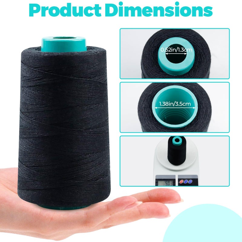 Fiveizero 900 Yards Hair Extension Thread Sewing Threads Hair Weave Threads With 30 Pieces T/C/J/I Needles Using For Hand Sewing Hair Extensions Wig Making Hair Extensions Modelling Crafts Cj - Image 2