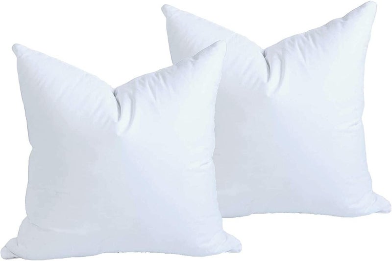 MoonRest ® Synthetic Down Alternative 22x22 Square Pillow Insert Form, for Decorative Throw Pillow, Sofa, Cushions, Body and Bed - Pack of 2- Size 22“X 22” - Image 1