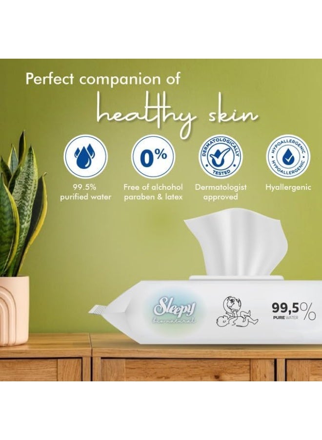Sleepy Baby Care Wet Wipes, Bio Natural, 40 Sheets - Image 4