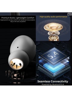 TCH D6 Sound Hunt TWS Wireless Earbuds Noise Cancellation– Hybrid 6" MIC, ANC+ENC, Bluetooth 5.4, 6-7H Playtime, HiFi Boom Bass, 10mm Drivers, IPX5 Water Resistant, Touch Controls, Hands-Free Calls  - Image 5