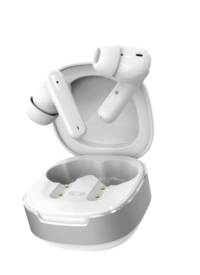 D6 Sound Hunt TWS Wireless Earbuds Noise Cancellation– Hybrid 6" MIC, ANC+ENC, Bluetooth 5.4, 6-7H Playtime, HiFi Boom Bass, 10mm Drivers, IPX5 Water Resistant, Touch Controls, Hands-Free Calls