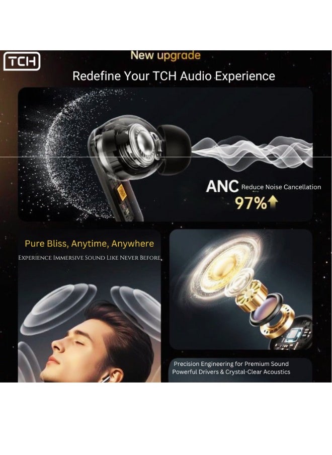 D6 Sound Hunt TWS Wireless Earbuds Noise Cancellation– Hybrid 6" MIC, ANC+ENC, Bluetooth 5.4, 6-7H Playtime, HiFi Boom Bass, 10mm Drivers, IPX5 Water Resistant, Touch Controls, Hands-Free Calls - pzsku/Z2DF41CA84329342A5E32Z/45/_/1737017686/458ef7ac-a5bd-4154-90ae-966fd4ed06a3