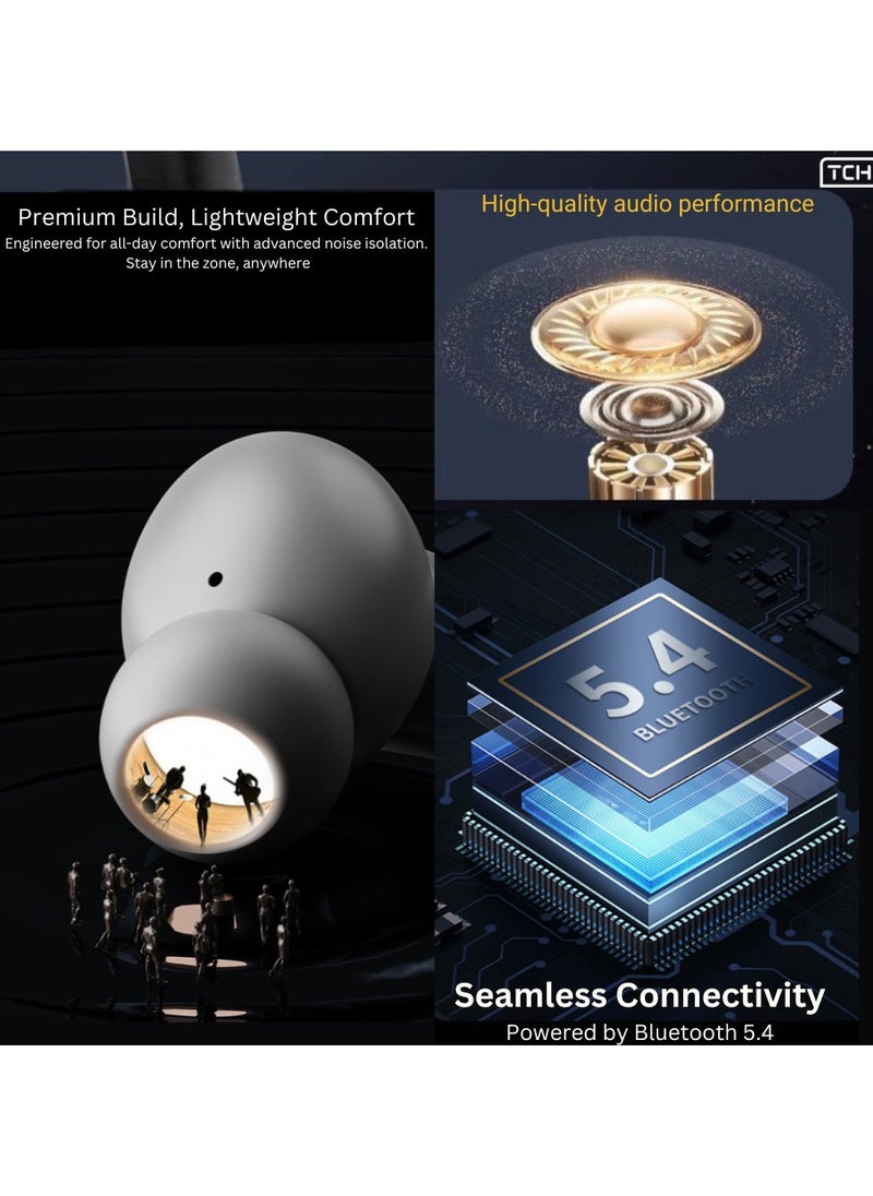 D6 Sound Hunt TWS Wireless Earbuds Noise Cancellation– Hybrid 6" MIC, ANC+ENC, Bluetooth 5.4, 6-7H Playtime, HiFi Boom Bass, 10mm Drivers, IPX5 Water Resistant, Touch Controls, Hands-Free Calls - pzsku/Z2DF41CA84329342A5E32Z/45/_/1737640264/dc2bd6f2-b4f7-40fd-970b-fb350fa44f71