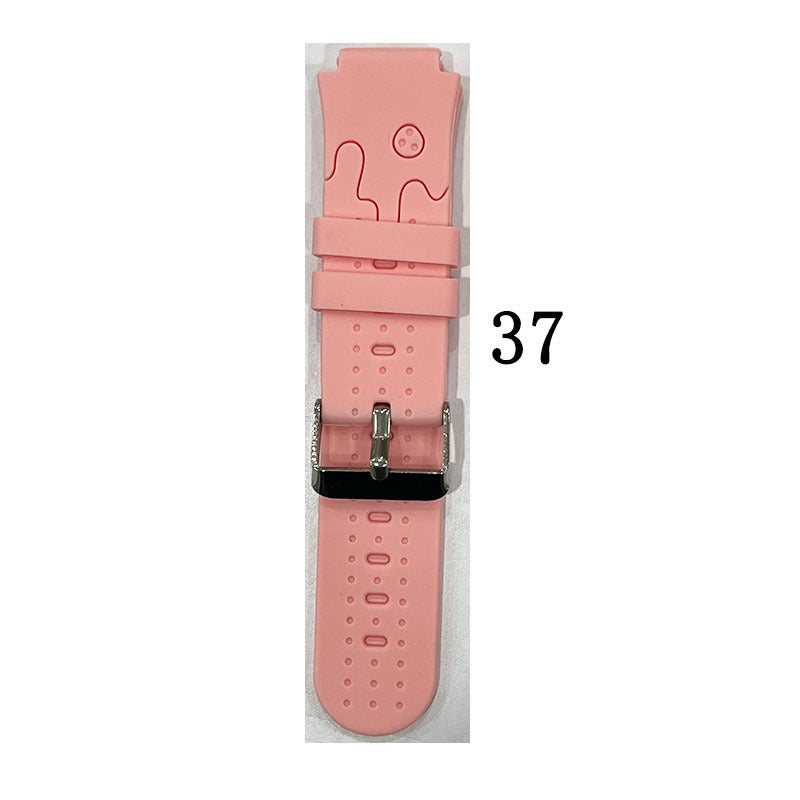 Wangzhou Watch Accessories Phone Strap Children Smart Watchband Silicone Watchband Smart Phone 16Mm Rubber Watchband - Image 1