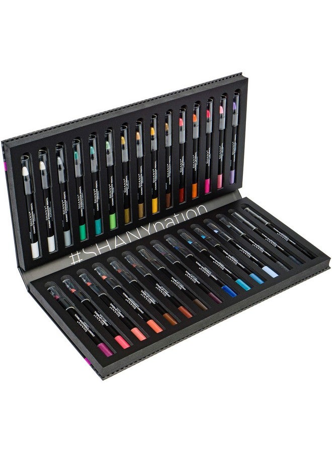 Shany SHANY Chunky Eyeshadow Pencils Lip Liner, Eyeliner, Eye Pencils - Multi-Use Chunky Pencils for Eye Shadow, Lip Makeup, Lipstick with Vitamin E and Aloe Vera - Premium Packaging - Set of 30 Colors - Image 1