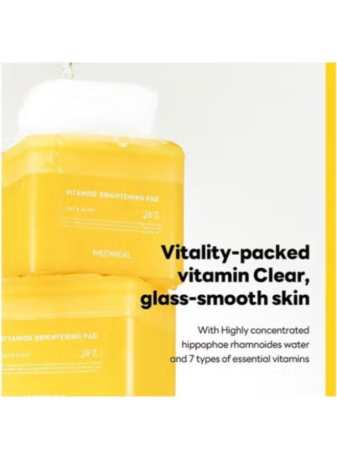 ميدي هيل ضمادات فيتامين أميد لتفتيح البشرة، قناع قطني بخلاصة عشبة السنتيلا الآسيوية، ضمادات قطنية مربعة لتوحيد لون البشرة، ضمادات مضادة للبقع، تُحسّن لون البشرة غير الموحد - 100 ضمادة - Image 2