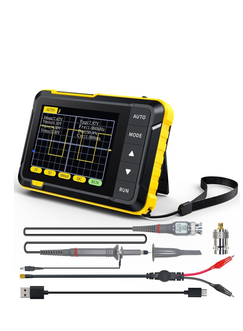 DSO152 Oscilloscope - Portable Handheld Digital Oscilloscope Kit with 2.8" TFT Display, 2.5MS/s High Sampling Rate, 200KHz Bandwidth, Trigger Function Auto/Normal/Single  - Image 1