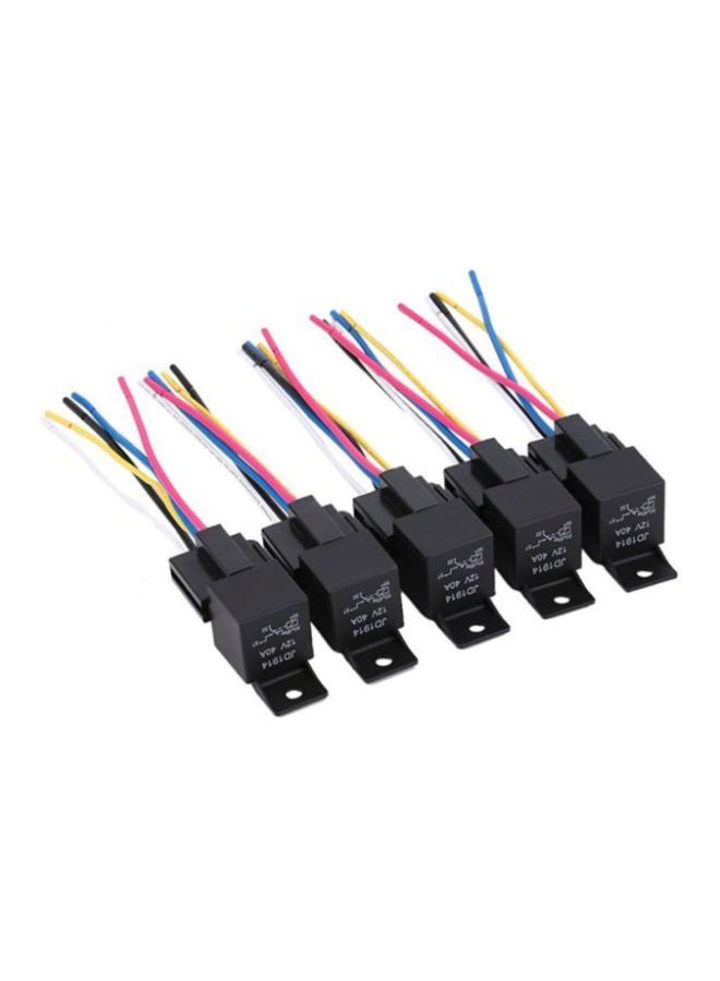 Loquat 5-Piece Automotive Relay With Harness Socket Wires - Image 1