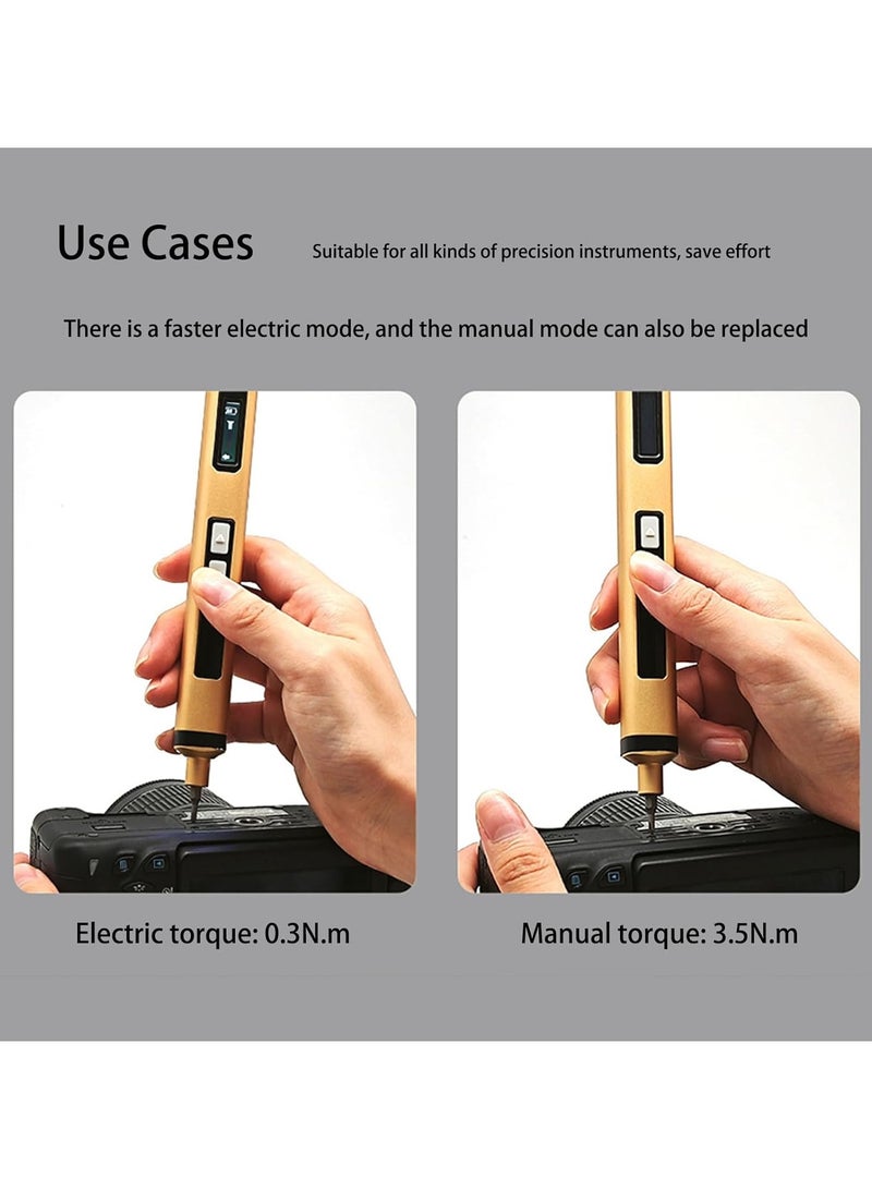 Cordless Electric Screwdriver – Mini USB Rechargeable Screwdriver with Magnetic Tip and Work Light for DIY Projects - Image 3
