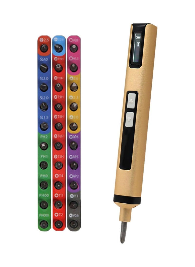 Cordless Electric Screwdriver – Mini USB Rechargeable Screwdriver with Magnetic Tip and Work Light for DIY Projects - Image 2