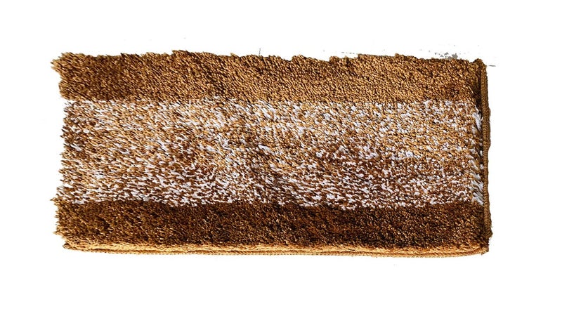 MODERN FAB Super Soft Anti Skid Solid Bathroom Rugs for Home, Bedroom, Living Rooms Entrance Microfiber Door mats Size 40x60 cm 23mm Pile Hight Gold MixYellow Coffee - Image 3