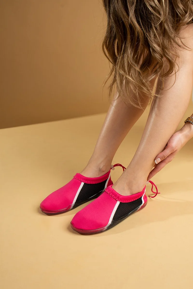 Pembe Potin Pink Sole Thick Comfortable Sea & Pool & Beach Women's Shoes Z-666