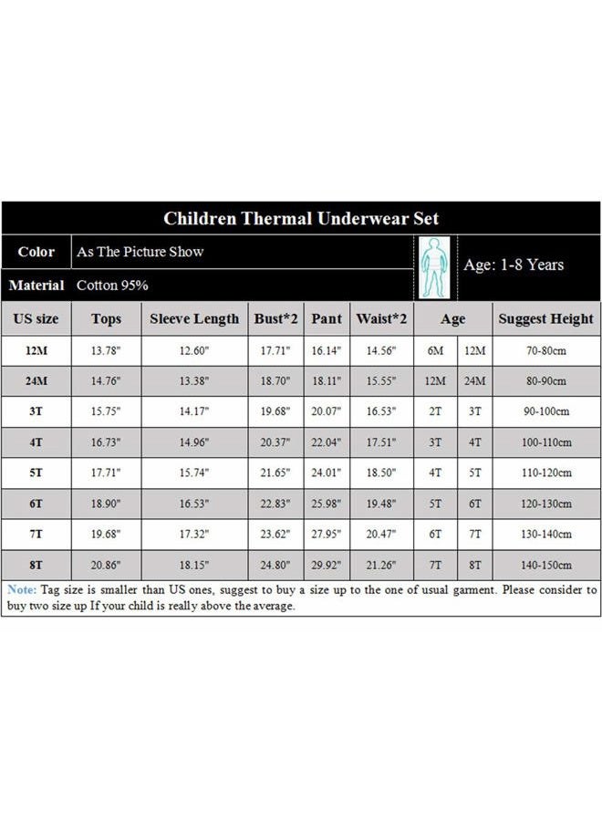 JWWN Toddler Boys Girls Long Johns Thermal Underwear Set 2PC Crewneck Tops and Bottom Little Kids Pajamas Warm Jammies,(LightGray,24Months), Light Gray, 24 Months - Image 4